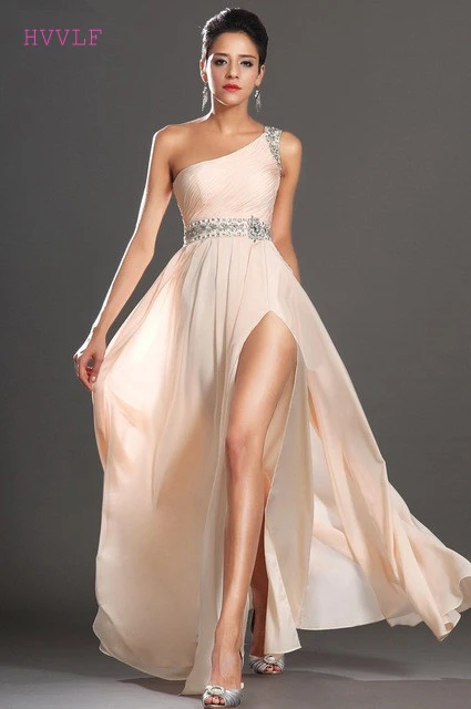 Elegant Evening Dresses A-line One-shoulder Chiffon Beaded Slit Long Formal Party Evening Gown Prom Dresses Robe De Soiree
Elegant Evening Dresses A-line One-shoulder Chiffon Beaded Slit Long Formal Party Evening Gown Prom Dresses Robe De Soiree