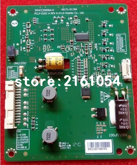 Инвертор 6917L-0119A 3PHCC20006A-H PCLF-D202 A REV0.41LG дисплей оригинальные детали
Инвертор 6917L-0119A 3PHCC20006A-H PCLF-D202 A REV0.41LG дисплей оригинальные детали