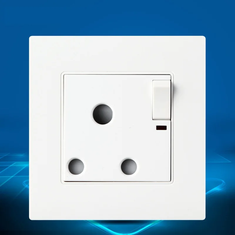 Large South African Socket UK Standard with 1Gang 1 Way Switch 250V 15A Wall Socket
Large South African Socket UK Standard with 1Gang 1 Way Switch 250V 15A Wall Socket