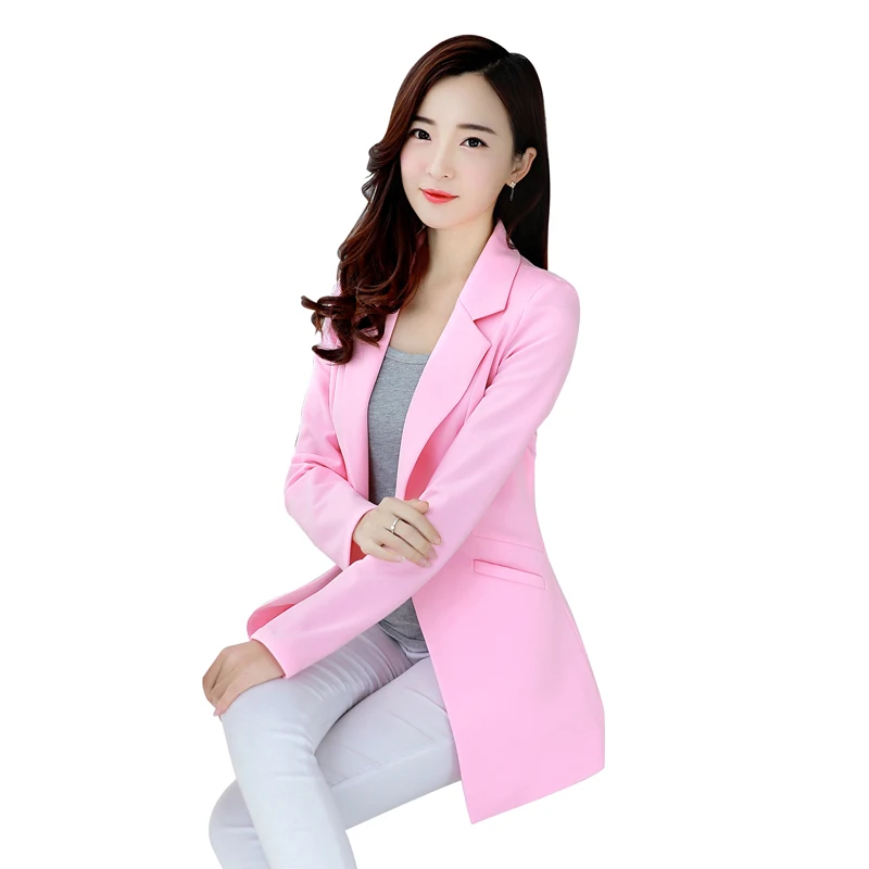 Small suit jacket 2018 spring and autumn new Korean women Slim long-sleeved large size in the long paragraph casual suit
Small suit jacket 2018 spring and autumn new Korean women Slim long-sleeved large size in the long paragraph casual suit