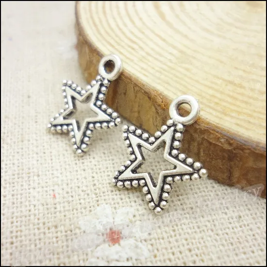 115pcs Vintage Charms Five-pointed star Pendant Antique silver Fit Bracelets Necklace DIY Metal Jewelry Making
115pcs Vintage Charms Five-pointed star Pendant Antique silver Fit Bracelets Necklace DIY Metal Jewelry Making