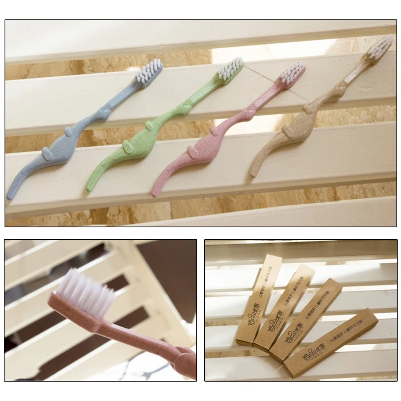 Детская зубная щетка из натуральной пшеничной соломы, мультяшный уход за новорожденными
Детская зубная щетка из натуральной пшеничной соломы, мультяшный уход за новорожденными