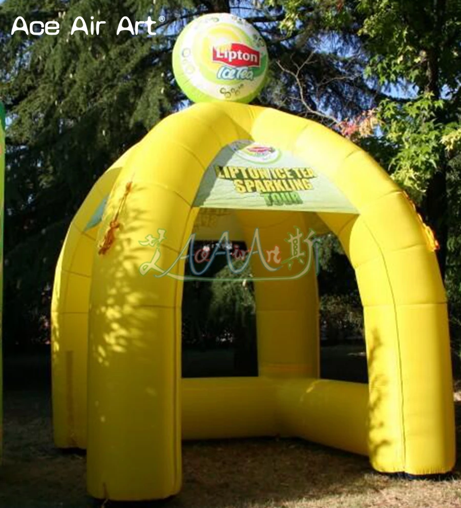 Yellow Inflatable Drink Concession Booth Spider Stand Stall Station Service Bar Booth with Counter and Balloon on Top for Sale
Yellow Inflatable Drink Concession Booth Spider Stand Stall Station Service Bar Booth with Counter and Balloon on Top for Sale
