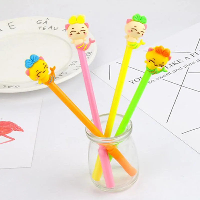 2pc Kawaii Rubber Head Mermaid Cat Pen Office School Supplies Student Korea Stationery Black Ink Signing Gel Pen Writing Pen
2pc Kawaii Rubber Head Mermaid Cat Pen Office School Supplies Student Korea Stationery Black Ink Signing Gel Pen Writing Pen