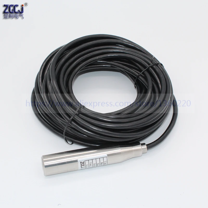 2m Measure range liquid level transmitter 24VDC 4-20mA DC water level transducer with 8m cable
2m Measure range liquid level transmitter 24VDC 4-20mA DC water level transducer with 8m cable