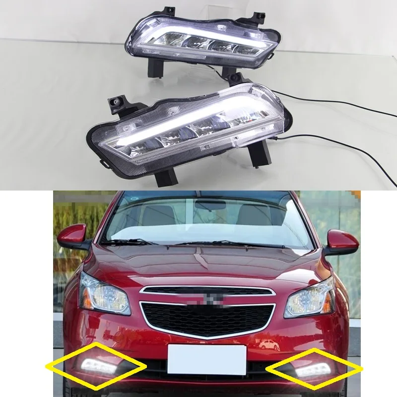 1 Set DRL LED daytime running driving lamp fog lights for Chevrolet Cruze classics 2014-2015
1 Set DRL LED daytime running driving lamp fog lights for Chevrolet Cruze classics 2014-2015