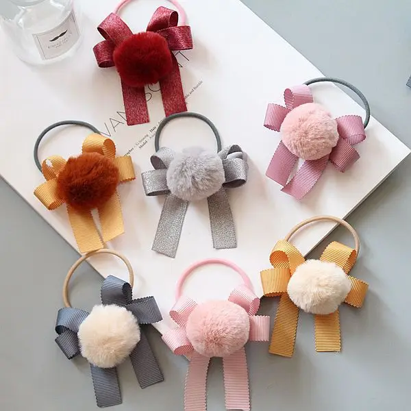 30pcs Fashion Cute Fur Pom Pom Bow Hair Ties Color Ball Bowknot Elastic Hair Bands Princess Headwear Girls Hair Accessories
30pcs Fashion Cute Fur Pom Pom Bow Hair Ties Color Ball Bowknot Elastic Hair Bands Princess Headwear Girls Hair Accessories