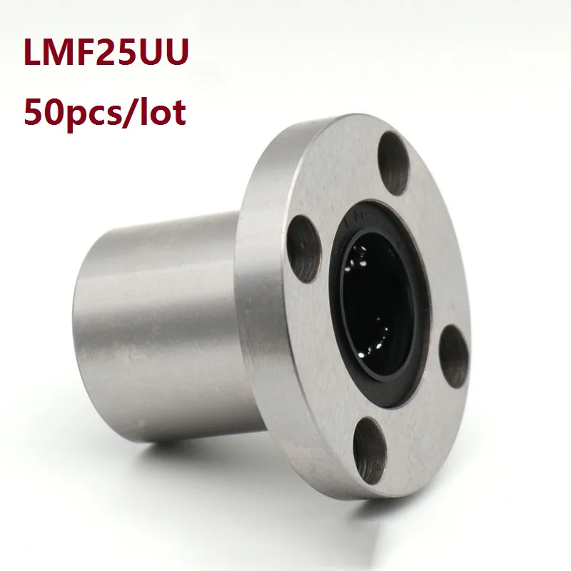 50pcs/lot LMF25UU LMF25 Flange Linear Bushing linear Bearing flange linear ball bearing for linear shaft CNC 3D printer
50pcs/lot LMF25UU LMF25 Flange Linear Bushing linear Bearing flange linear ball bearing for linear shaft CNC 3D printer