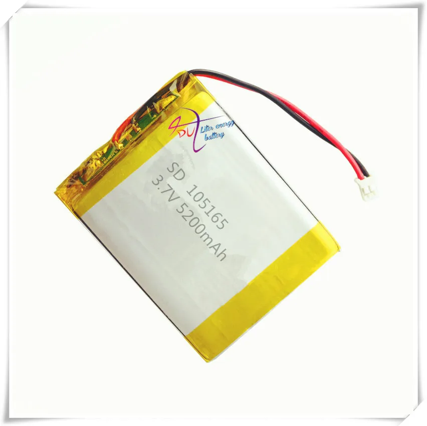 XHR-2P 2,54 3,7 V 5200mAh литий-полимерные аккумуляторные батареи 105165 505065 505165*2
XHR-2P 2,54 3,7 V 5200mAh литий-полимерные аккумуляторные батареи 105165 505065 505165*2