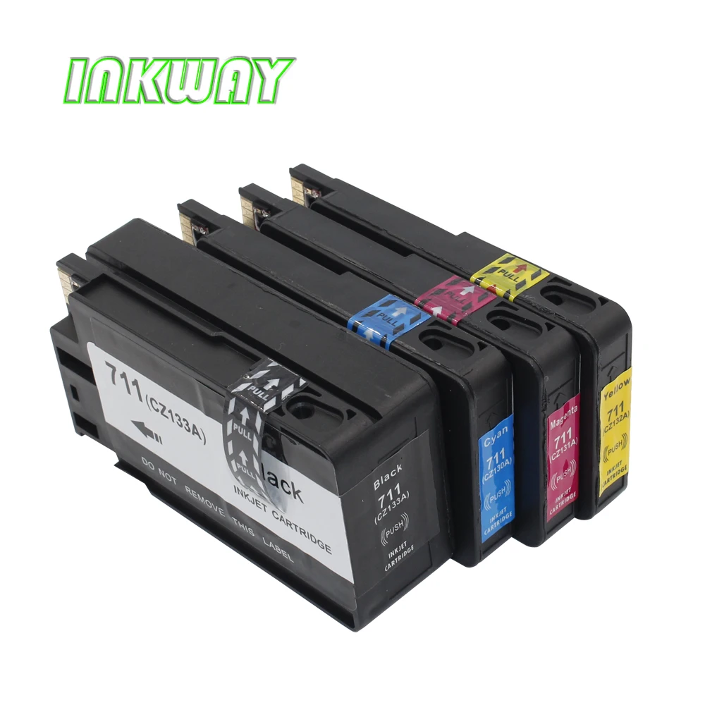 INK WAY 4 Pack High Yield Compatible Ink Cartridge Replacement for HP711 printer suitable for designjet T120/T520 eprinter
INK WAY 4 Pack High Yield Compatible Ink Cartridge Replacement for HP711 printer suitable for designjet T120/T520 eprinter