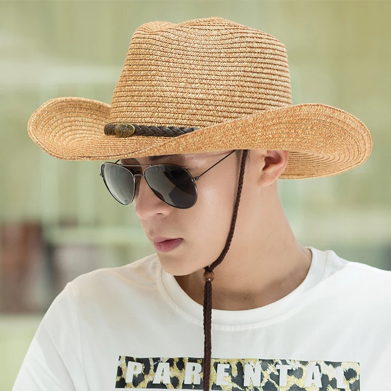 Cowboy Hat Male Summer Sun Cap Adult Sunscreen Anti UV Sun Hat Wide Brim Men's Plate Summer Men's Panama Hat B-8055
Cowboy Hat Male Summer Sun Cap Adult Sunscreen Anti UV Sun Hat Wide Brim Men's Plate Summer Men's Panama Hat B-8055