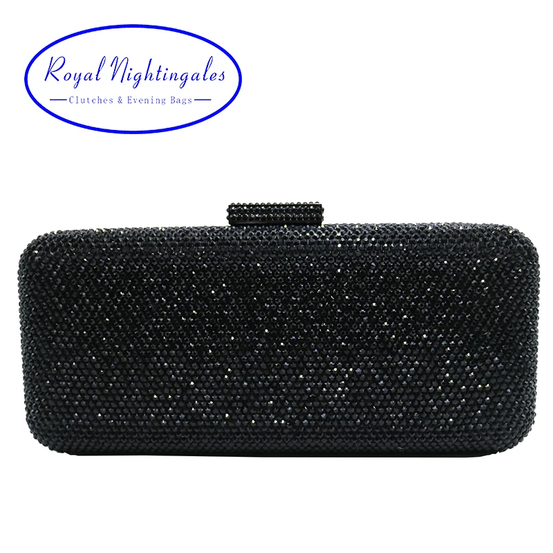 Luxury Crystal Rhinestone Evening Clutch Bags for Bridal Prom Evening Party Crystal Box Clutch Black Evening Bag
Luxury Crystal Rhinestone Evening Clutch Bags for Bridal Prom Evening Party Crystal Box Clutch Black Evening Bag