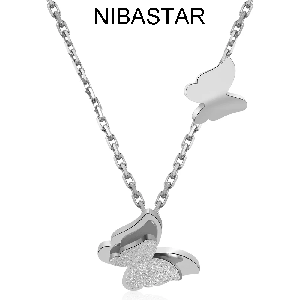 Stainless Steel Fashion Butterfly Design Women Jewelry Necklace For Party Dull Polish Gift Accessories Necklaces For Women
Stainless Steel Fashion Butterfly Design Women Jewelry Necklace For Party Dull Polish Gift Accessories Necklaces For Women