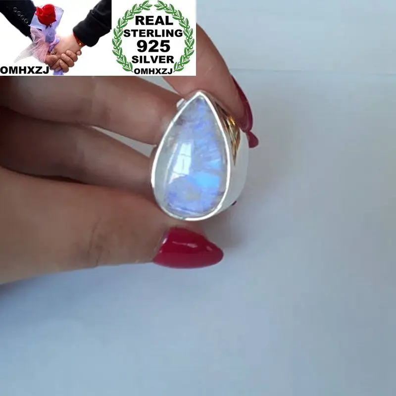 OMHXZJ Wholesale European Fashion Woman Man Party Wedding Gift Silver White Water Drop 925 Sterling Silver Ring RR34
OMHXZJ Wholesale European Fashion Woman Man Party Wedding Gift Silver White Water Drop 925 Sterling Silver Ring RR34