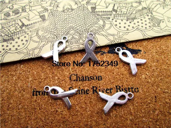 60pcs--Awareness Ribbon Charms, Antique Tibetan Silver Ribbon charm pendants 9x14mm
60pcs--Awareness Ribbon Charms, Antique Tibetan Silver Ribbon charm pendants 9x14mm