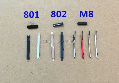 New Ymitn housing cover power buttons and volume buttons Replacement Part For HTC One M7 801e/s/n 802w/t/d M8,Free shipping