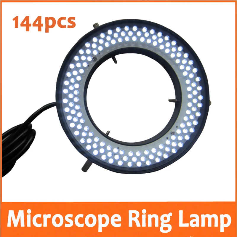 144pcs White Light LED Adjustable Ring Lamp Illuminated Ring Bulb for Stereo Microscope 90V-220V with Inner Diameter 72mm
144pcs White Light LED Adjustable Ring Lamp Illuminated Ring Bulb for Stereo Microscope 90V-220V with Inner Diameter 72mm
