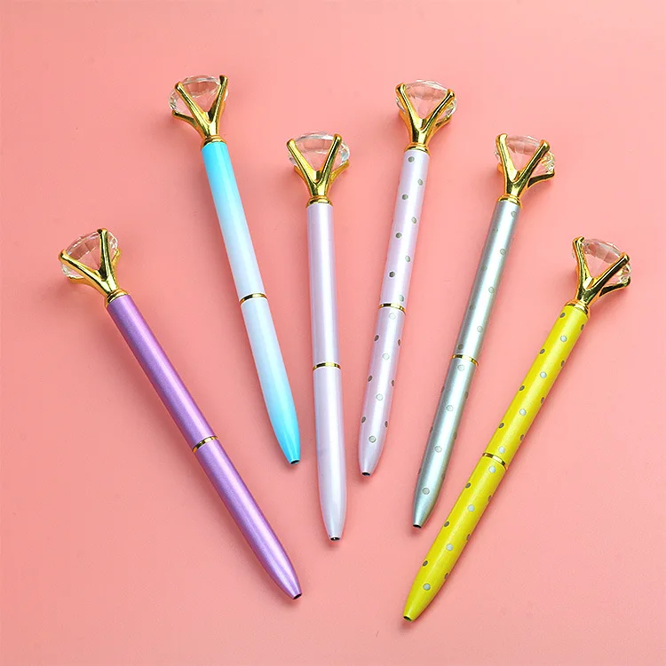 20pcs/lot Big Diamond Pen Advertising Business Office Metal Pen Creative Bullet Multi-color Rotary Ball Pen
20pcs/lot Big Diamond Pen Advertising Business Office Metal Pen Creative Bullet Multi-color Rotary Ball Pen