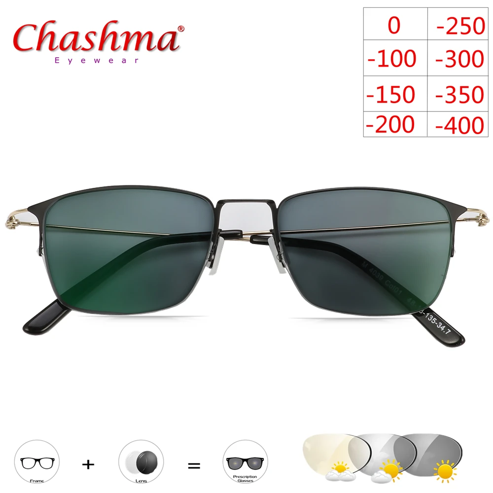 Myopia Sunglasses Photochromic Finished Men Women Myopia Eyeglasses Frame with color Lens Sun glasses Myopia Eyewear Titanium
Myopia Sunglasses Photochromic Finished Men Women Myopia Eyeglasses Frame with color Lens Sun glasses Myopia Eyewear Titanium