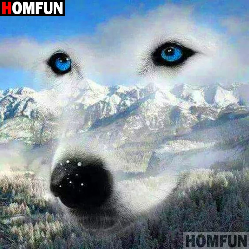 HOMFUN Full Square/Round Drill 5D DIY Diamond Painting "Wolf Snow Mountain" 3D Diamond Embroidery Cross Stitch Home Decor A18791
HOMFUN Full Square/Round Drill 5D DIY Diamond Painting "Wolf Snow Mountain" 3D Diamond Embroidery Cross Stitch Home Decor A18791