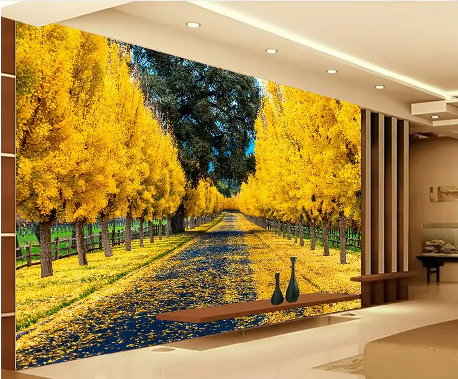 Home Decoration wall mural photo wallpaper Golden Avenue landscape wallpaper for walls decor photo wallpaper
Home Decoration wall mural photo wallpaper Golden Avenue landscape wallpaper for walls decor photo wallpaper