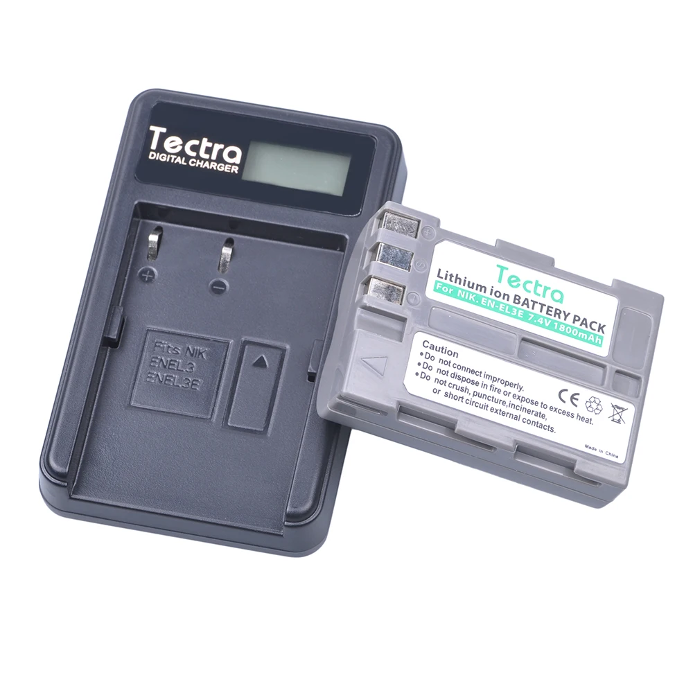 Tectra 1 шт. 1800 мАч EN-EL3e ENEL3e Аккумулятор для цифровой камеры + зарядное устройство USB с ЖК-дисплеем для Nikon D50 D70 D80 D90 D100 D200 D300 D700 z1
Tectra 1 шт. 1800 мАч EN-EL3e ENEL3e Аккумулятор для цифровой камеры + зарядное устройство USB с ЖК-дисплеем для Nikon D50 D70 D80 D90 D100 D200 D300 D700 z1