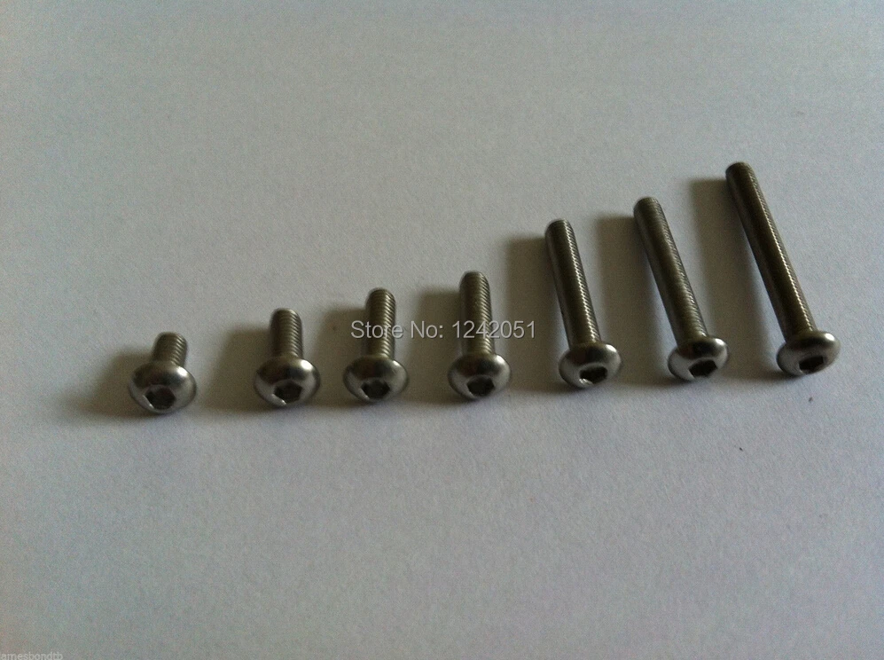 50pcs Metric Thread M4x20mm Stainless Steel Button Head Hex Socket Cap Screws Bolts
50pcs Metric Thread M4x20mm Stainless Steel Button Head Hex Socket Cap Screws Bolts