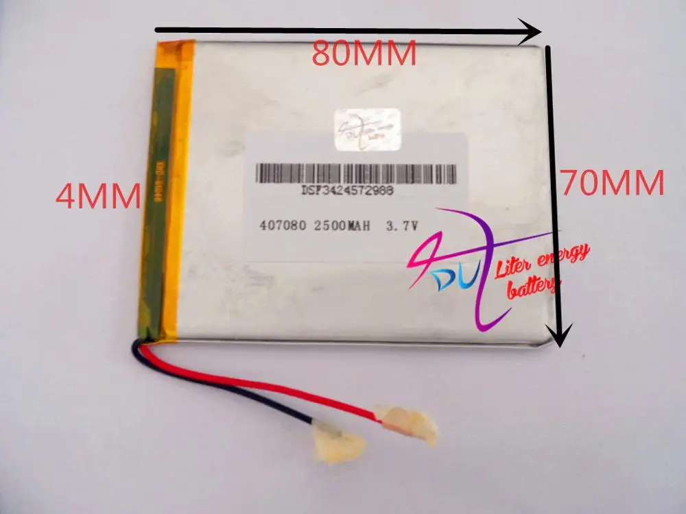 best battery brand Original Li-ion battery 3.7v 2500mAh tablet battery For Mp3 GPS NAV 407080
best battery brand Original Li-ion battery 3.7v 2500mAh tablet battery For Mp3 GPS NAV 407080