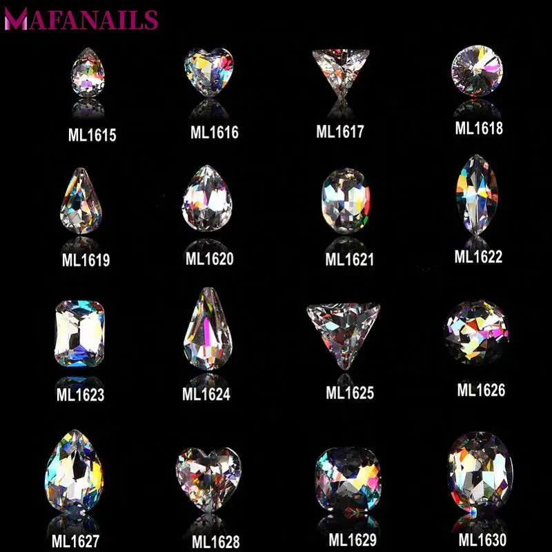 10pcs AB Glasss Gem Nail Art Jewelry Multi-shape Nails Crystal Rhinestones Clear Diamond Nails Beauty 3D Jewelry Charms MC1614
10pcs AB Glasss Gem Nail Art Jewelry Multi-shape Nails Crystal Rhinestones Clear Diamond Nails Beauty 3D Jewelry Charms MC1614