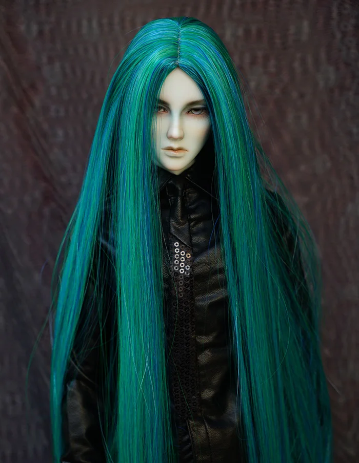 D01-P225 children handmade toy 1/4 1/3 1/6 Doll Accessories BJD/SD doll wig Medium long straight hair marine green
D01-P225 children handmade toy 1/4 1/3 1/6 Doll Accessories BJD/SD doll wig Medium long straight hair marine green