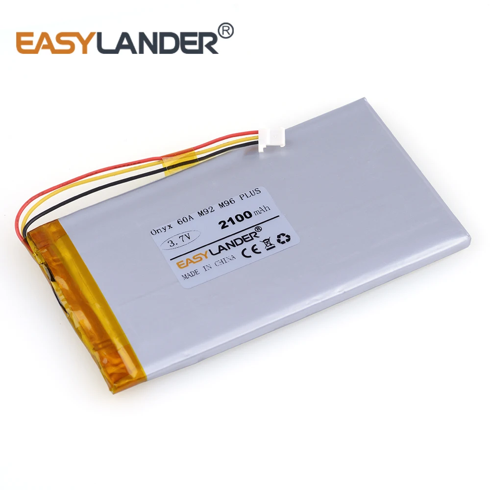 3,7 V 2100mAh литий-полимерный литий-ионный аккумулятор для электронной книги onyx boox A60 m92 M92S M96 plus I62ML DVR POWER BANK
3,7 V 2100mAh литий-полимерный литий-ионный аккумулятор для электронной книги onyx boox A60 m92 M92S M96 plus I62ML DVR POWER BANK