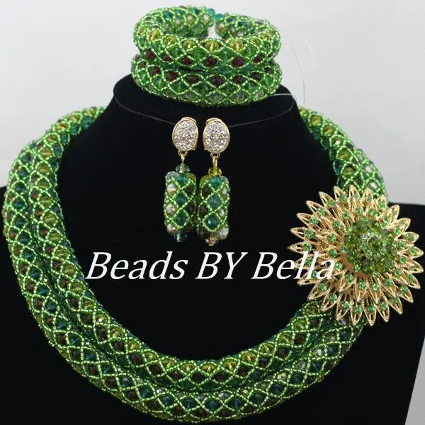 Handmade Green Nigerian Wedding African Beads Jewelry Set Crystal Beads African Costume Jewelry Set Free Shipping ABF028
Handmade Green Nigerian Wedding African Beads Jewelry Set Crystal Beads African Costume Jewelry Set Free Shipping ABF028