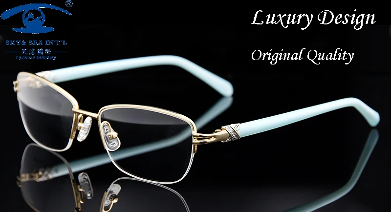 Fashion Brand Designer Eyeglasses Frame Women Luxury Diamond Womens Golden Half Rim Glasses Frames Prescription Eyewear Rx
Fashion Brand Designer Eyeglasses Frame Women Luxury Diamond Womens Golden Half Rim Glasses Frames Prescription Eyewear Rx