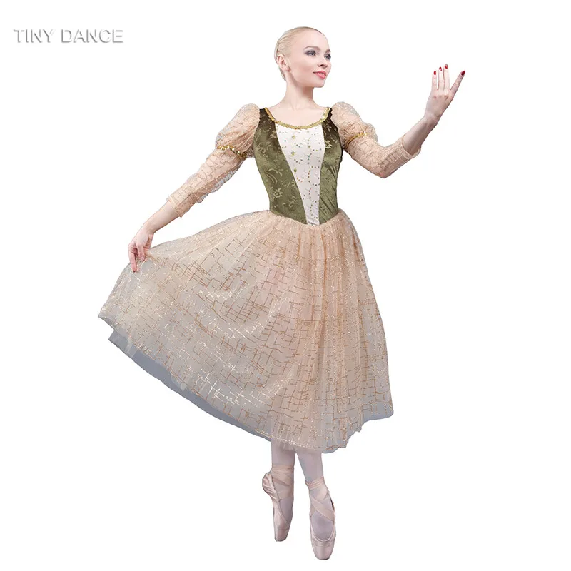 Wholesale Gold Long Sleeve Romantic Ballet Dance Tutu Dress Child and Adult Stage Show Costume 18036
Wholesale Gold Long Sleeve Romantic Ballet Dance Tutu Dress Child and Adult Stage Show Costume 18036