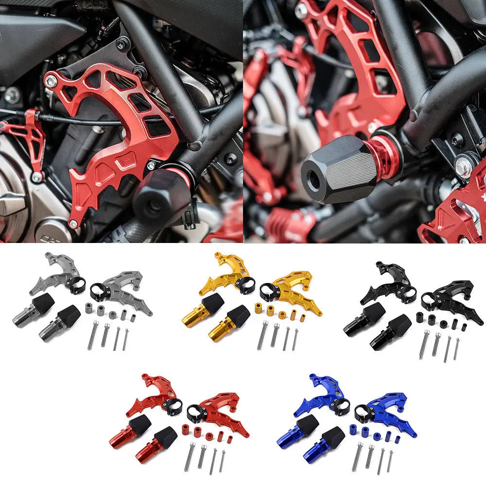 For MT-07 FZ-07 Frame Sliders Crash Pad Protector Engine Guard Set for Yamaha MT 07 FZ 07 MT07 FZ07 2014 2015 2016 2017 2018
For MT-07 FZ-07 Frame Sliders Crash Pad Protector Engine Guard Set for Yamaha MT 07 FZ 07 MT07 FZ07 2014 2015 2016 2017 2018