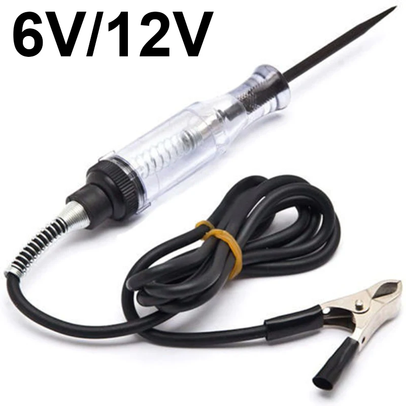 1set DC 6V/12V Car Voltage Circuit Tester Pen Detector Probe Continuity Test Light
1set DC 6V/12V Car Voltage Circuit Tester Pen Detector Probe Continuity Test Light