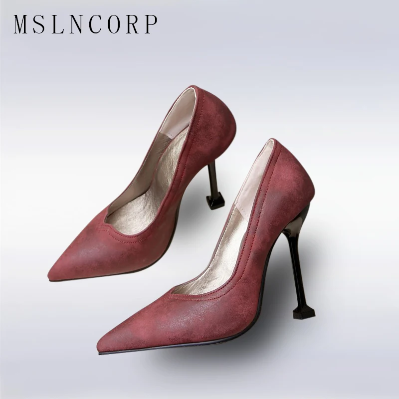 Plus Size 34-48 Fashion Women Solid Colors Slip On Femme Sexy Pumps Pointed Toe Ladies Shoes Dress Thin High Heel Wedding Party
Plus Size 34-48 Fashion Women Solid Colors Slip On Femme Sexy Pumps Pointed Toe Ladies Shoes Dress Thin High Heel Wedding Party