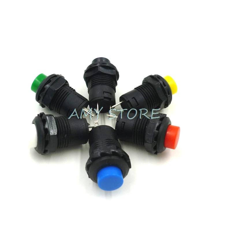 10pcs 12mm DS228 Lock Latching OFF- ON Push Button Switch SPST Maintained Self-Lock GREEN WHITE YELLOW BLACK BLUE RED
10pcs 12mm DS228 Lock Latching OFF- ON Push Button Switch SPST Maintained Self-Lock GREEN WHITE YELLOW BLACK BLUE RED