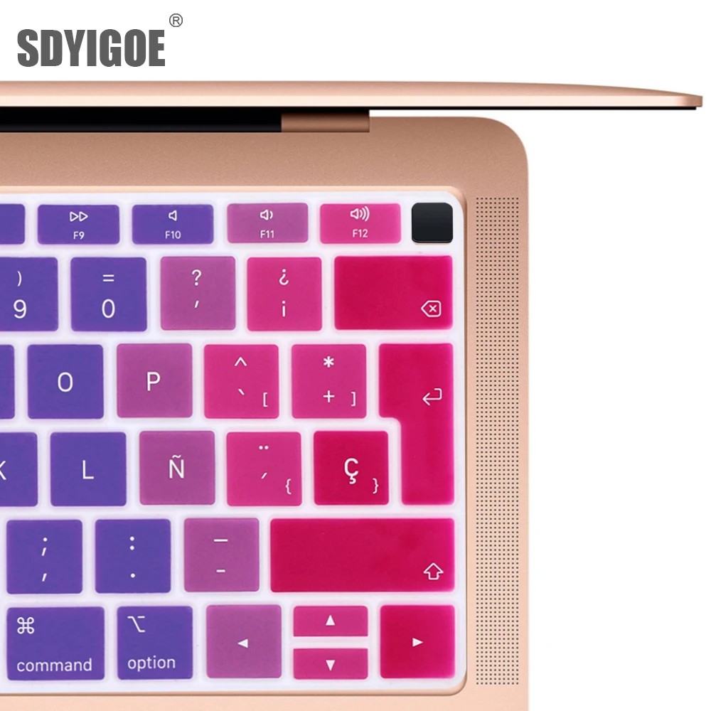 Защитный чехол для клавиатуры для macbook air 13, силиконовая защитная пленка для испанской модели клавиатуры A1932, EU-Enter
Защитный чехол для клавиатуры для macbook air 13, силиконовая защитная пленка для испанской модели клавиатуры A1932, EU-Enter
