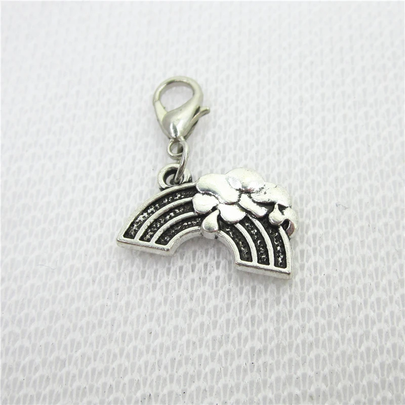 Wholesale 100pcs Rainbow charm dangle charms hanging lobster clasp floating charm DIY bracelet/pendant jewelry
Wholesale 100pcs Rainbow charm dangle charms hanging lobster clasp floating charm DIY bracelet/pendant jewelry