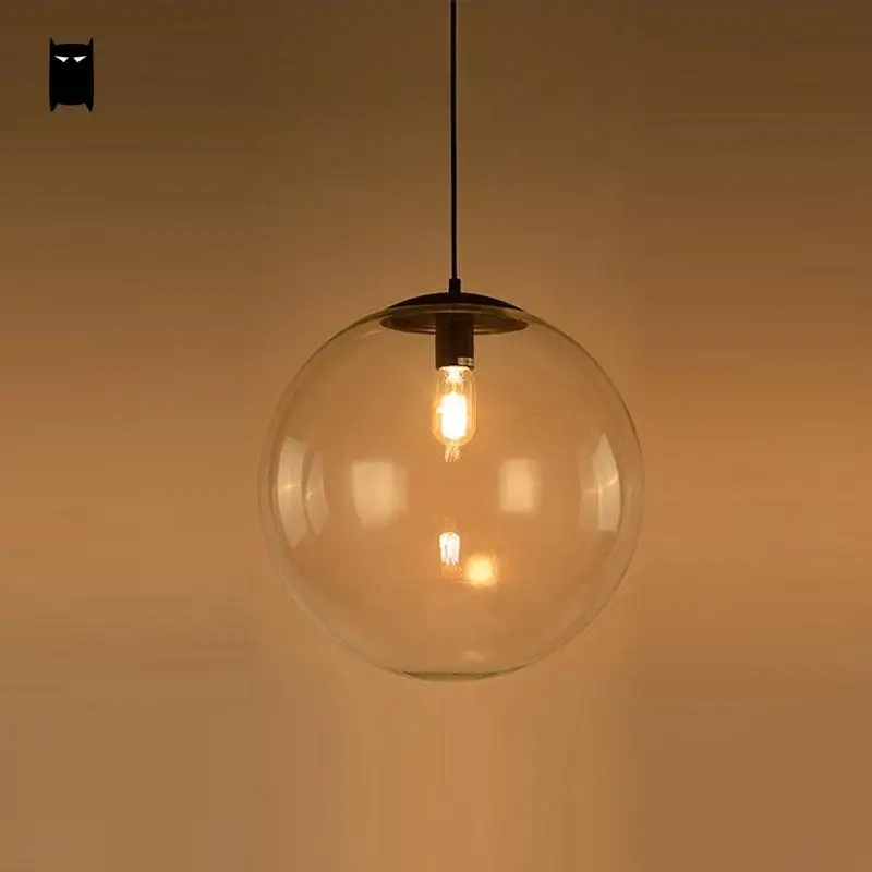 25/30/35/40cm Clear Glass Globe Ball Pendant Light Fixture Modern Simple Nordic Lamp Avize Luminaria Dining Table Room Hallway
25/30/35/40cm Clear Glass Globe Ball Pendant Light Fixture Modern Simple Nordic Lamp Avize Luminaria Dining Table Room Hallway