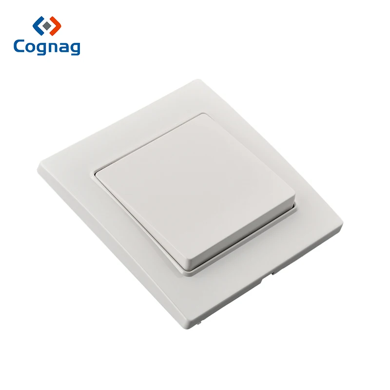 Cognag 1 Gang 2 Way wall light switch push button Luxury white PC panel wide rocker manual switch
Cognag 1 Gang 2 Way wall light switch push button Luxury white PC panel wide rocker manual switch