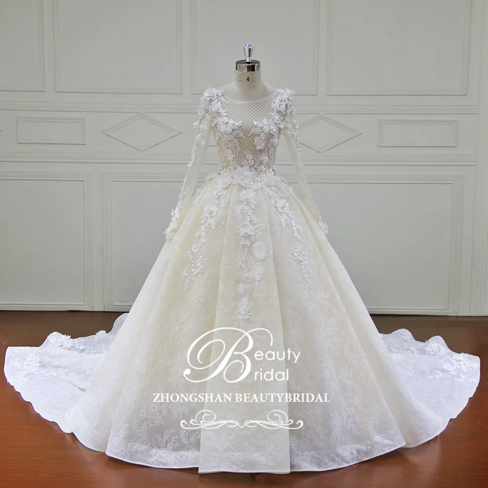 High-end Custom made Ball Gown Wedding Dress Lace Beading 3D Flower Pearls Bridal Gowns Vestido De Novias Wedding Dress XF17018
High-end Custom made Ball Gown Wedding Dress Lace Beading 3D Flower Pearls Bridal Gowns Vestido De Novias Wedding Dress XF17018