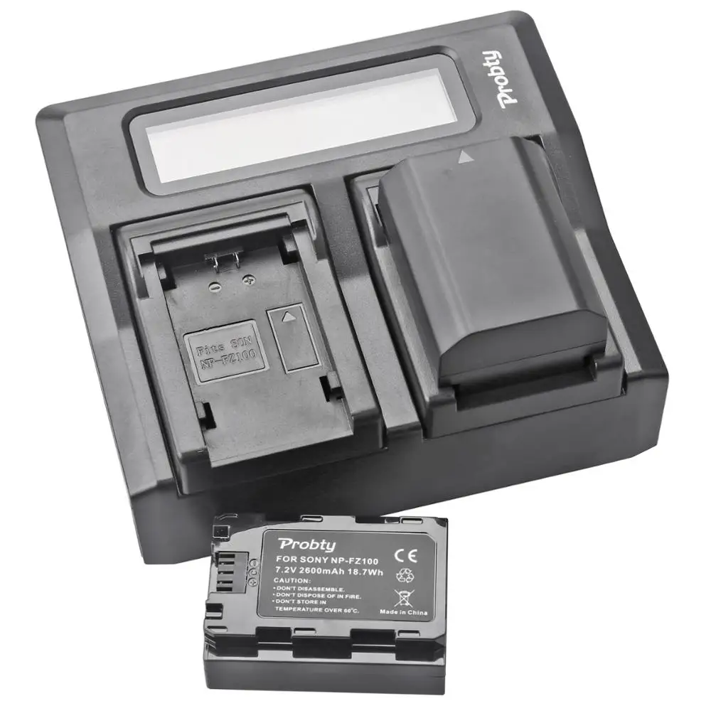 2X NP-FZ100 NP FZ100 2600mAh battery +LCD 2-CH Fast Quick Charger for Sony Alpha 9 A9 9R A9R 9S A9S A7RIII A7R3 7RM3 A7m3 BC-QZ1
2X NP-FZ100 NP FZ100 2600mAh battery +LCD 2-CH Fast Quick Charger for Sony Alpha 9 A9 9R A9R 9S A9S A7RIII A7R3 7RM3 A7m3 BC-QZ1
