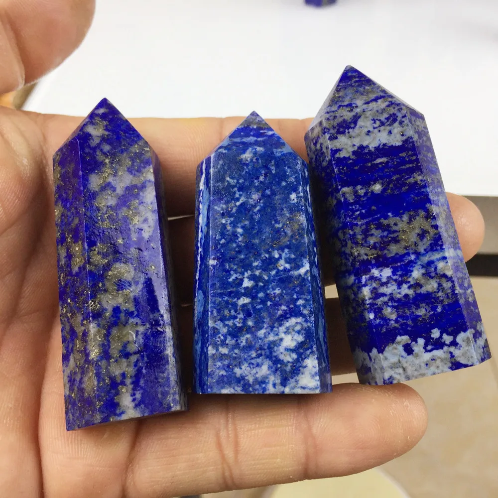 3pcs natural lapis lazuli quartz crystals obelisk wand point reiki stone and crystals fountain home decoration
3pcs natural lapis lazuli quartz crystals obelisk wand point reiki stone and crystals fountain home decoration
