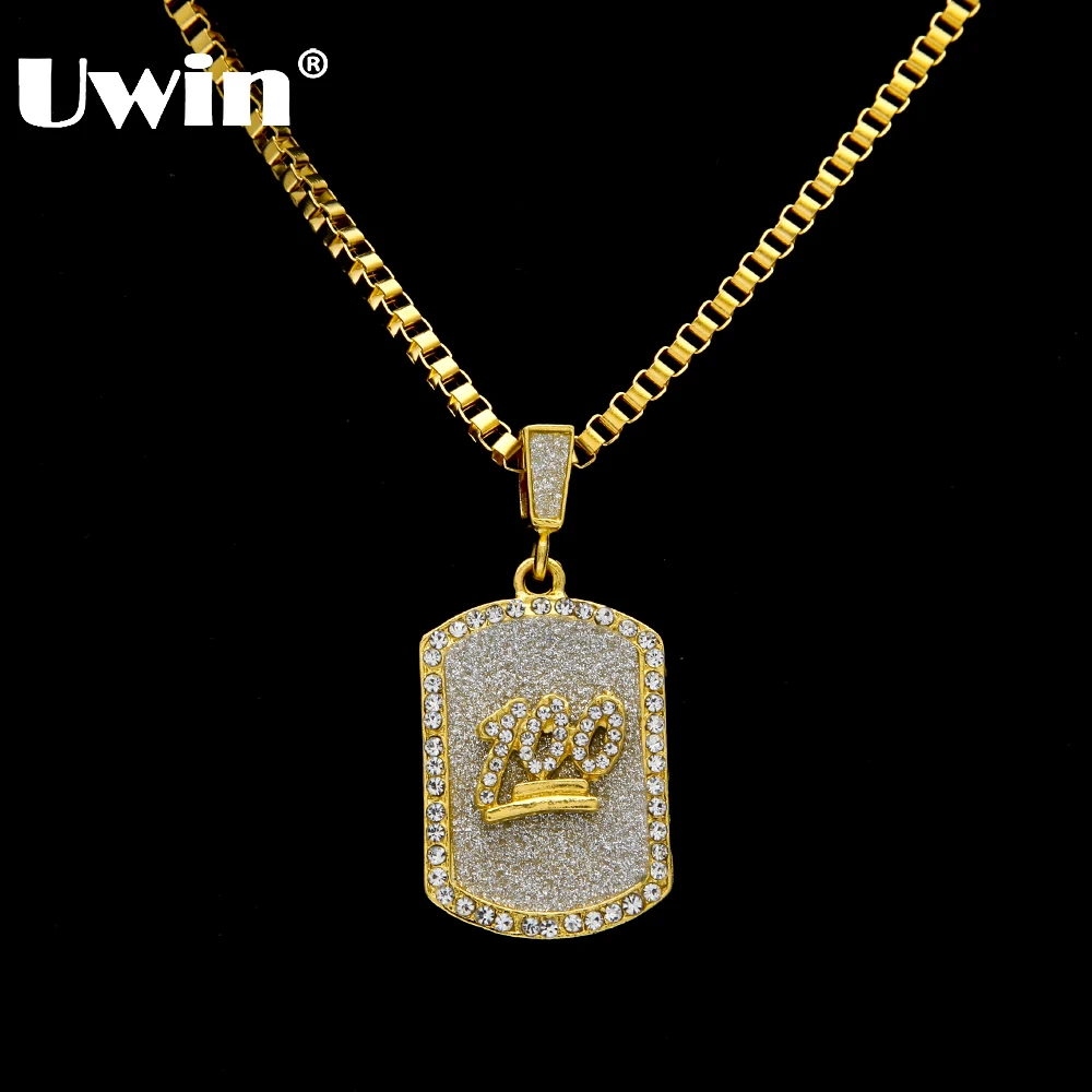 Uwin Full Bling Rhinestones Dog Tag Pendant Necklace One Hundred Percent With Free 70cm Box Chain Drop Shipping Hip hop Jewelry
Uwin Full Bling Rhinestones Dog Tag Pendant Necklace One Hundred Percent With Free 70cm Box Chain Drop Shipping Hip hop Jewelry
