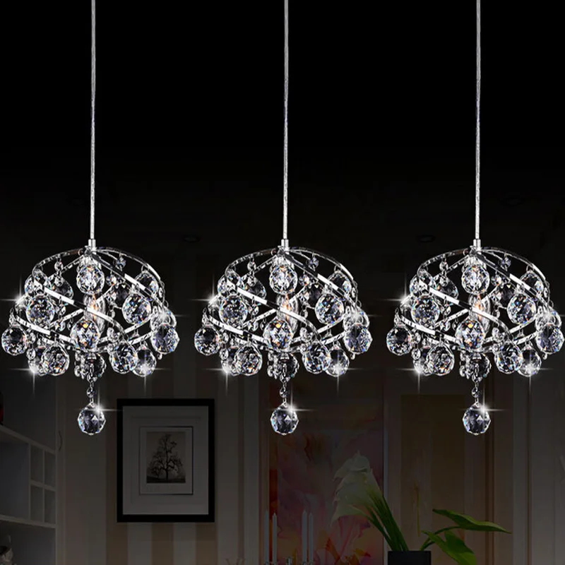 Personality hotel bar pendant creative fashion K9 crystal pendant LED single head bedroom, study, dining room lamp
Personality hotel bar pendant creative fashion K9 crystal pendant LED single head bedroom, study, dining room lamp