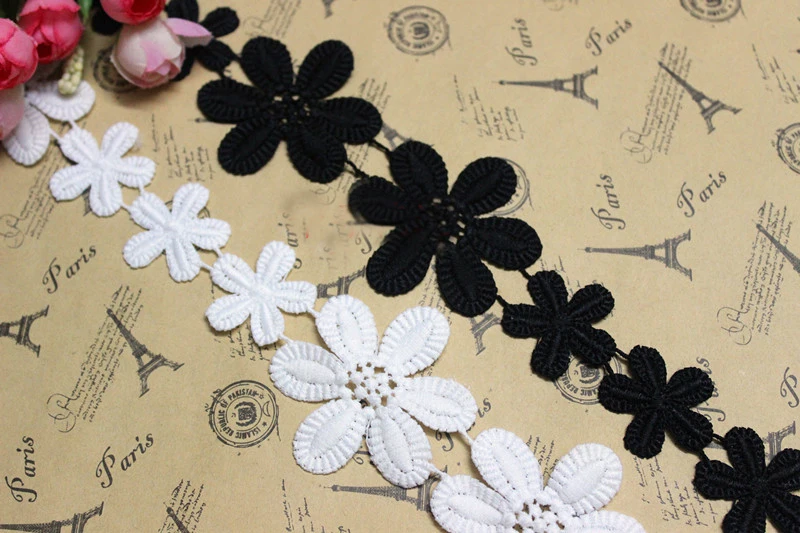 10 yard 5.7cm 2.24" wide black/ivory embroidery tapes lace trim ribbon 1180054 QL4K959
10 yard 5.7cm 2.24" wide black/ivory embroidery tapes lace trim ribbon 1180054 QL4K959