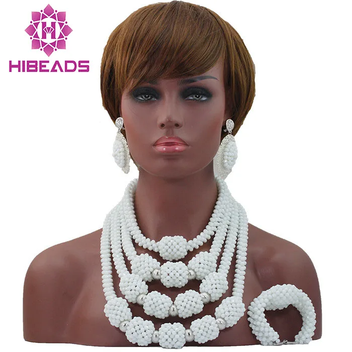 New Design Nigerian Wedding African Beads Jewelry Set Handmade Beads Women Costume Fashion Necklace Set Hot Free Shipping ABL525
New Design Nigerian Wedding African Beads Jewelry Set Handmade Beads Women Costume Fashion Necklace Set Hot Free Shipping ABL525