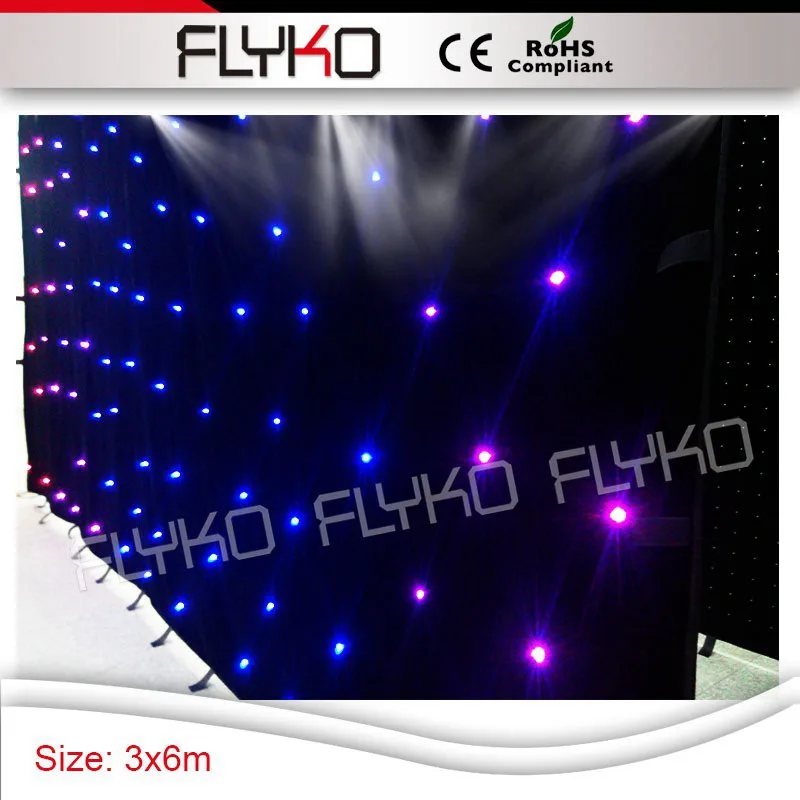 RGB в 1 Flyko ткань огнеупорный 6 шт/кв. М светодиодный занавес звезда 3*6 м полный цвет для свадебной вечеринки
RGB в 1 Flyko ткань огнеупорный 6 шт/кв. М светодиодный занавес звезда 3*6 м полный цвет для свадебной вечеринки